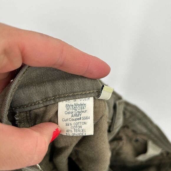 RAG & BONE Women's Army Green Mid Rise Denim Skinny Jeans Size 27 - Picture 7 of 7